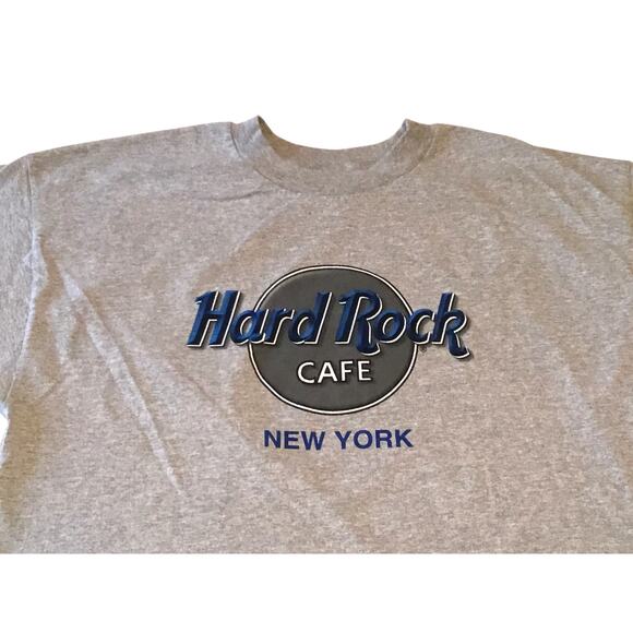 Hard Rock Cafe T-Shirt New York Gray X-Large Classic Logo - Picture 3 of 4